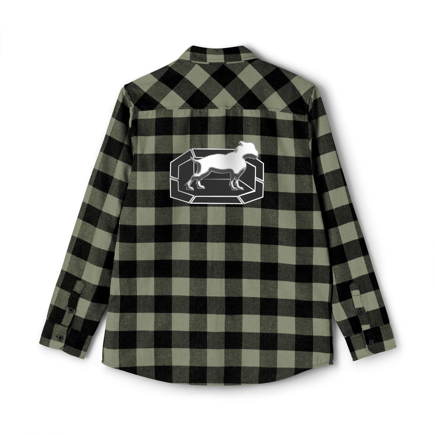 Driprime Streetwear Triple Octagon Dog TM. Flannel Shirt (Men's)