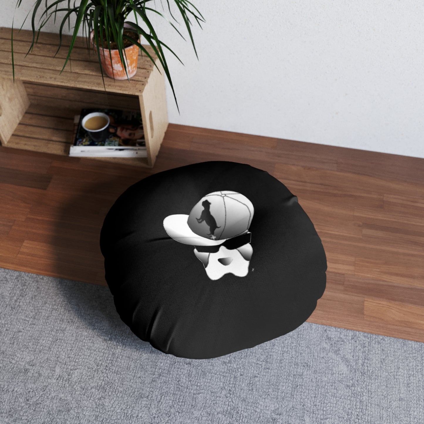 Driprime Streetwear DripDecor TM. Round Tufted Floor Pillow