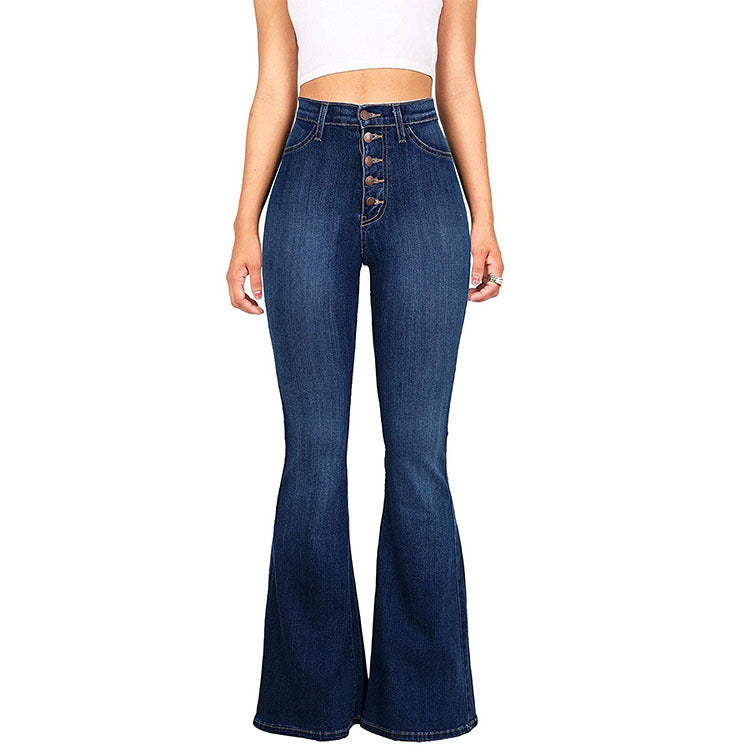 Driprime Bootaylicious TM. High Waisted N' Wide Leg Skinny Jeans (Women's)