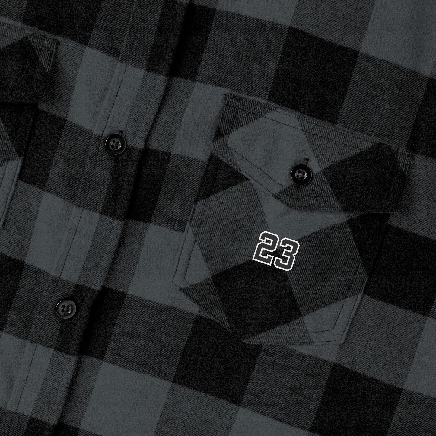 Driprime Streetwear Flannel Shirt Iconic 23 Logo (Men's)