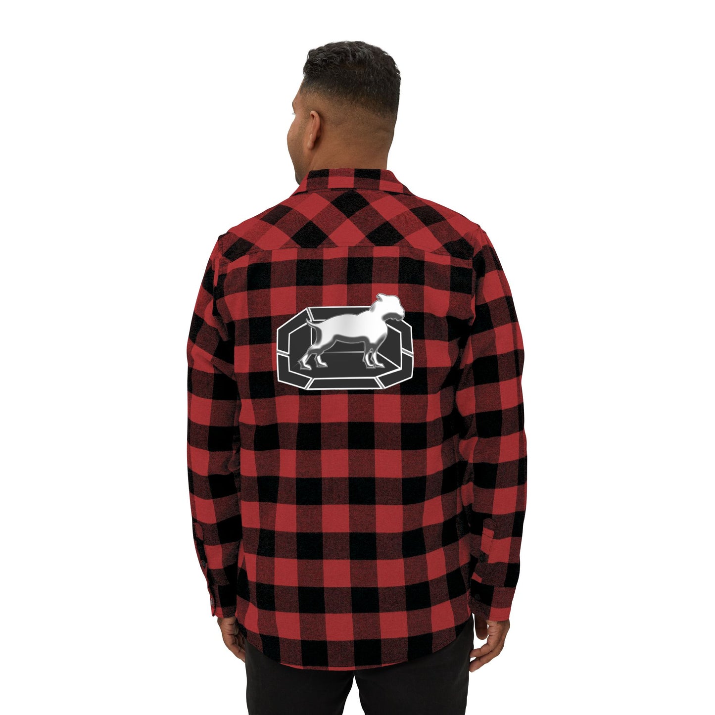 Driprime Streetwear Triple Octagon Dog TM. Flannel Shirt (Men's)