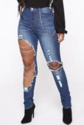 Driprime DimePiece TM. Ripped Skinny Jeans (Women's)