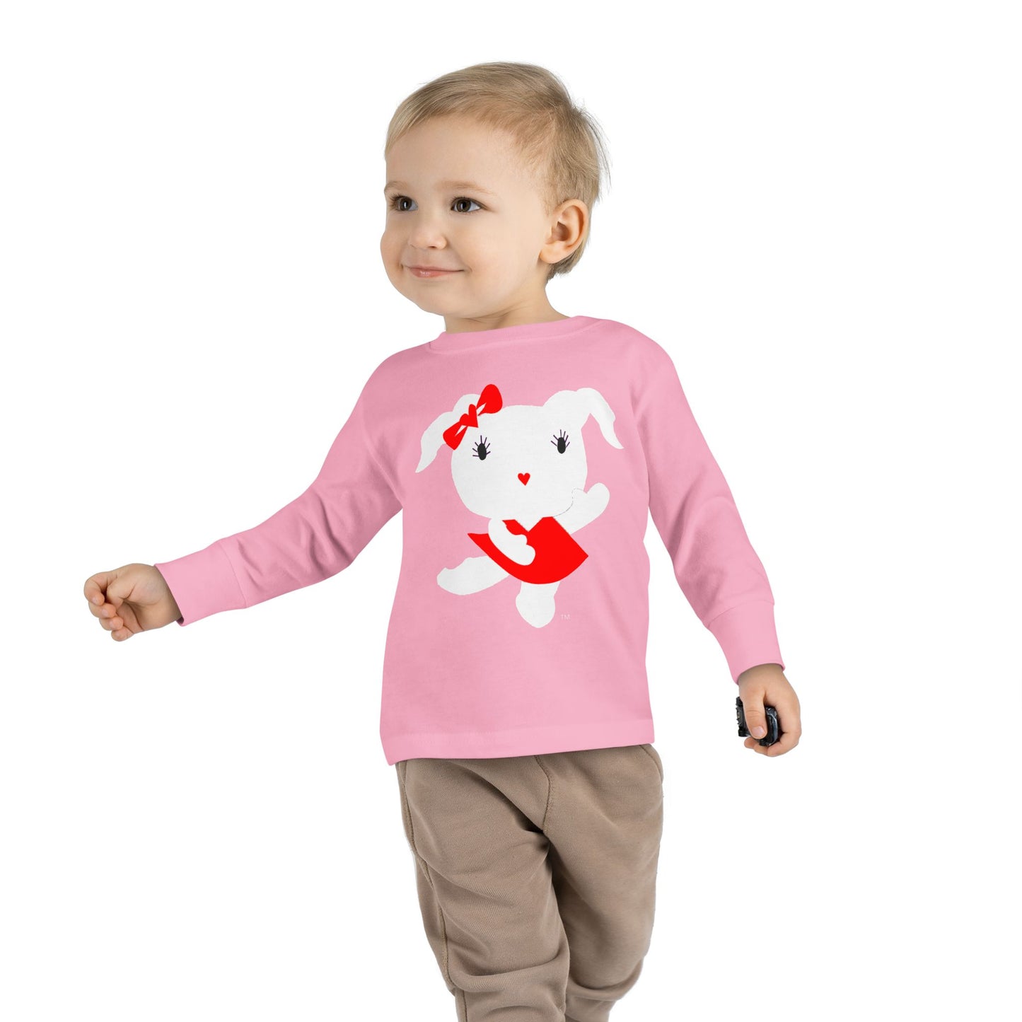 Driprime Toddler Cutie Pie TM. Character Long Sleeve Tee (Girls)