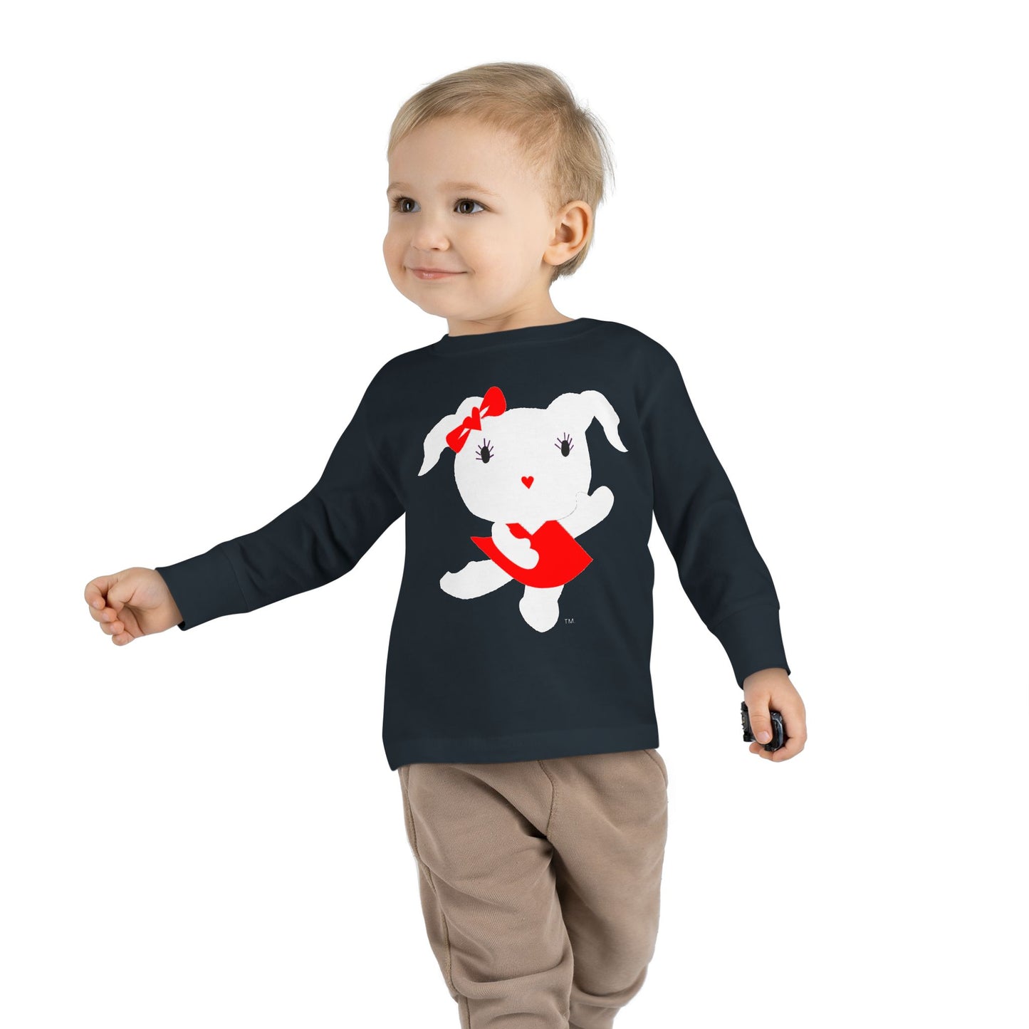 Driprime Toddler Cutie Pie TM. Character Long Sleeve Tee (Girls)