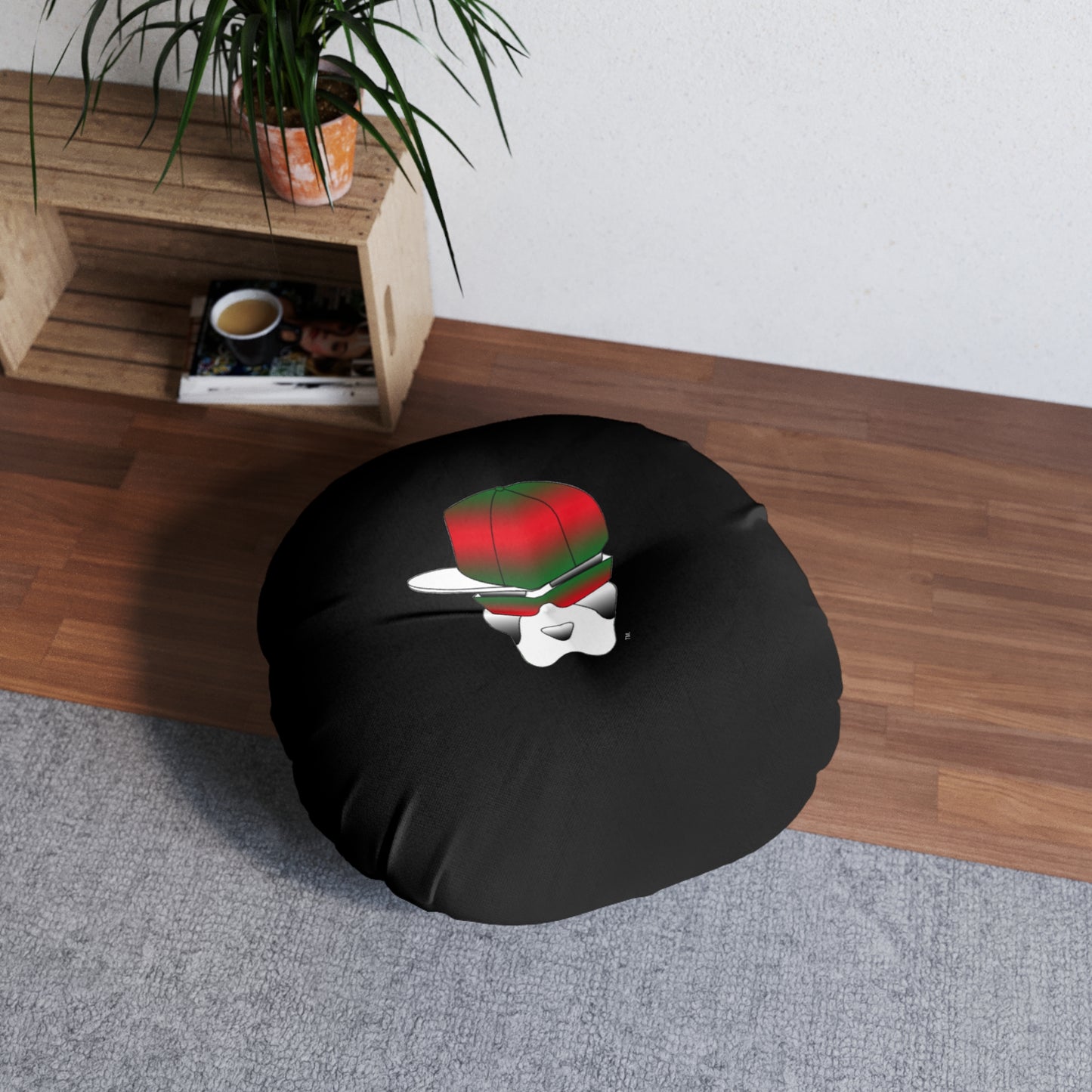 Driprime Streetwear DripDecor TM. Round Tufted Floor Pillow