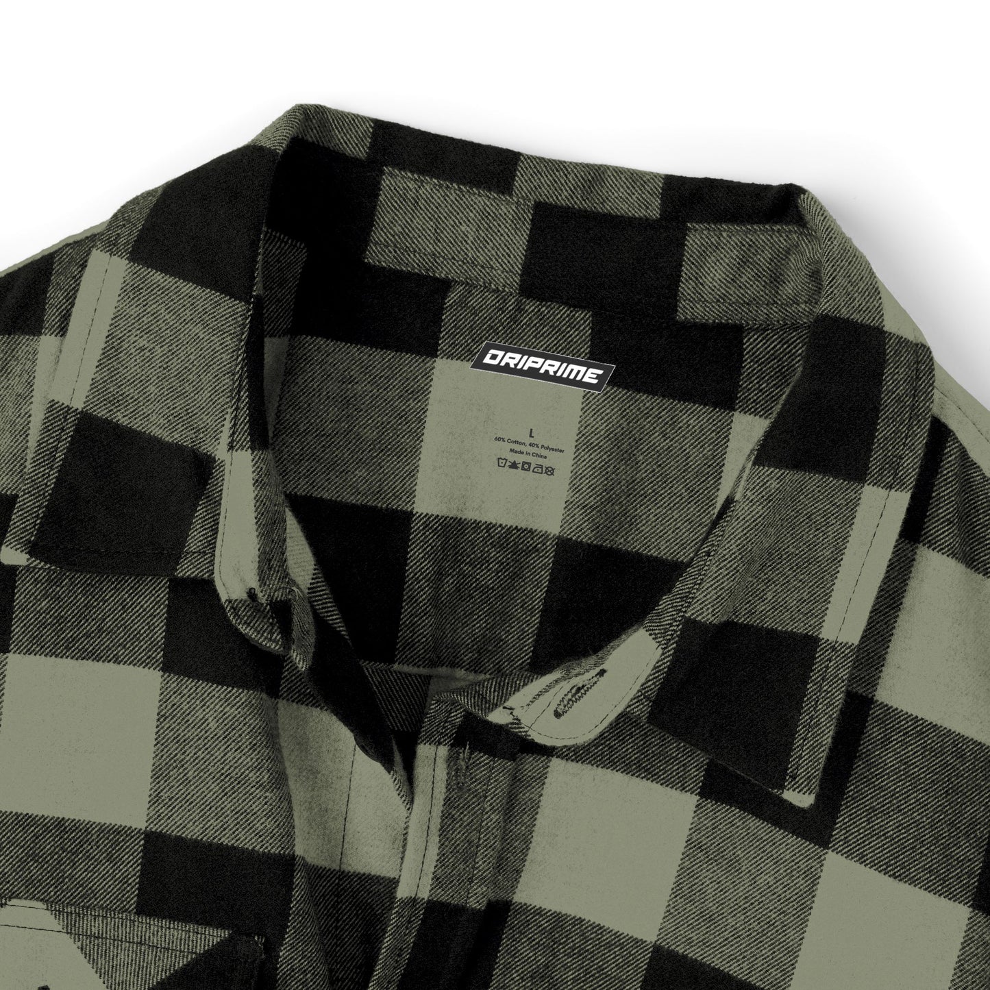 Driprime Streetwear Double Octagon TM. Flannel Shirt (Men's)