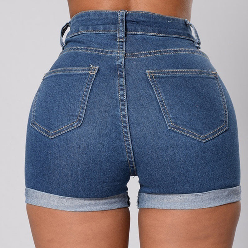 Driprime DimePiece TM. High Waisted Denim Shorts (Women's)