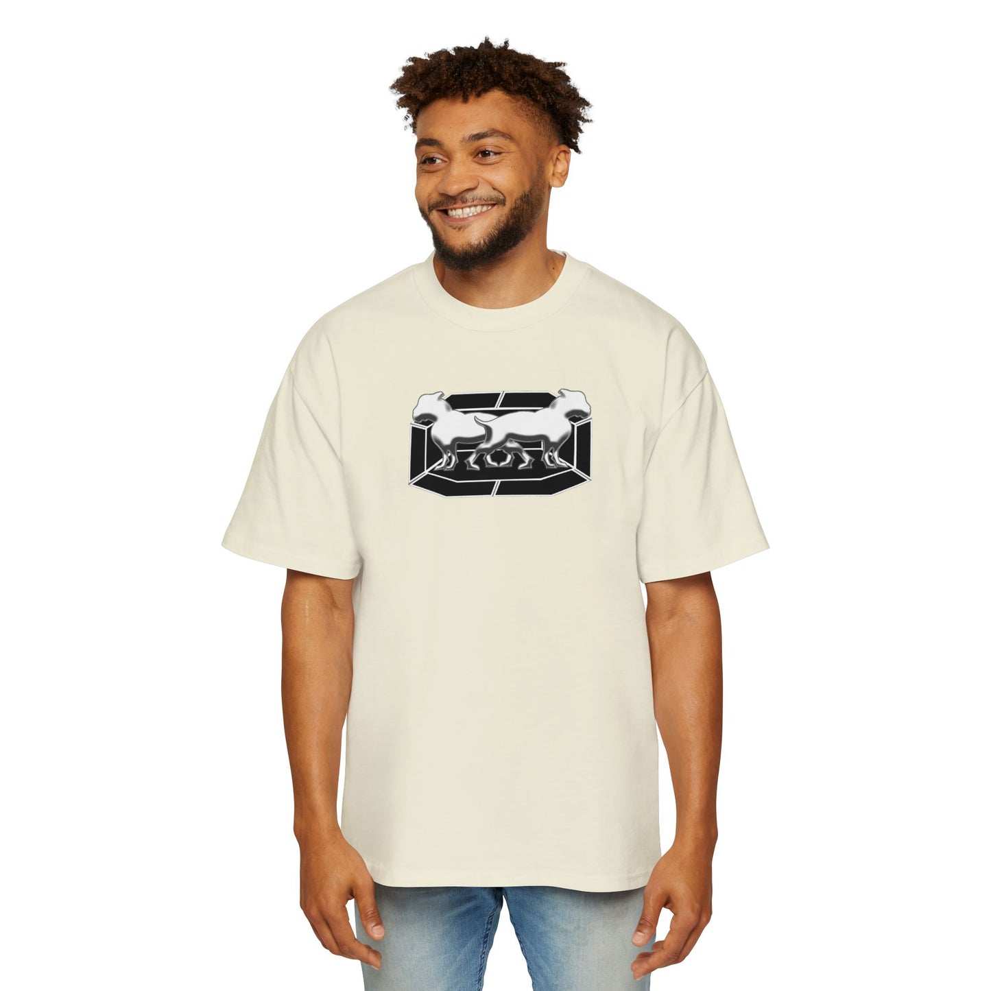 Driprime Streetwear Double Dogg Octagon TM. Oversized T-Shirt (Men's)