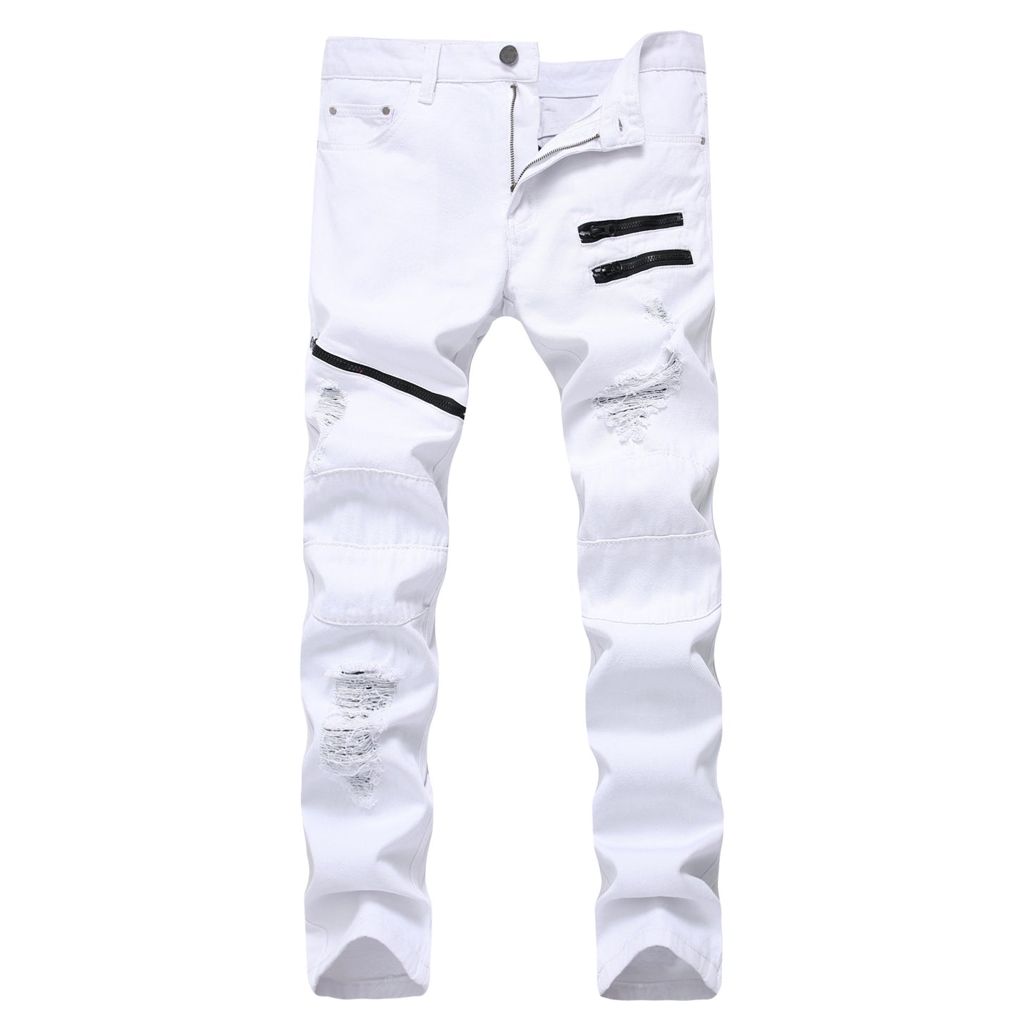 Drirprime Streetwear Skinny Zipper Jeans (Men's)