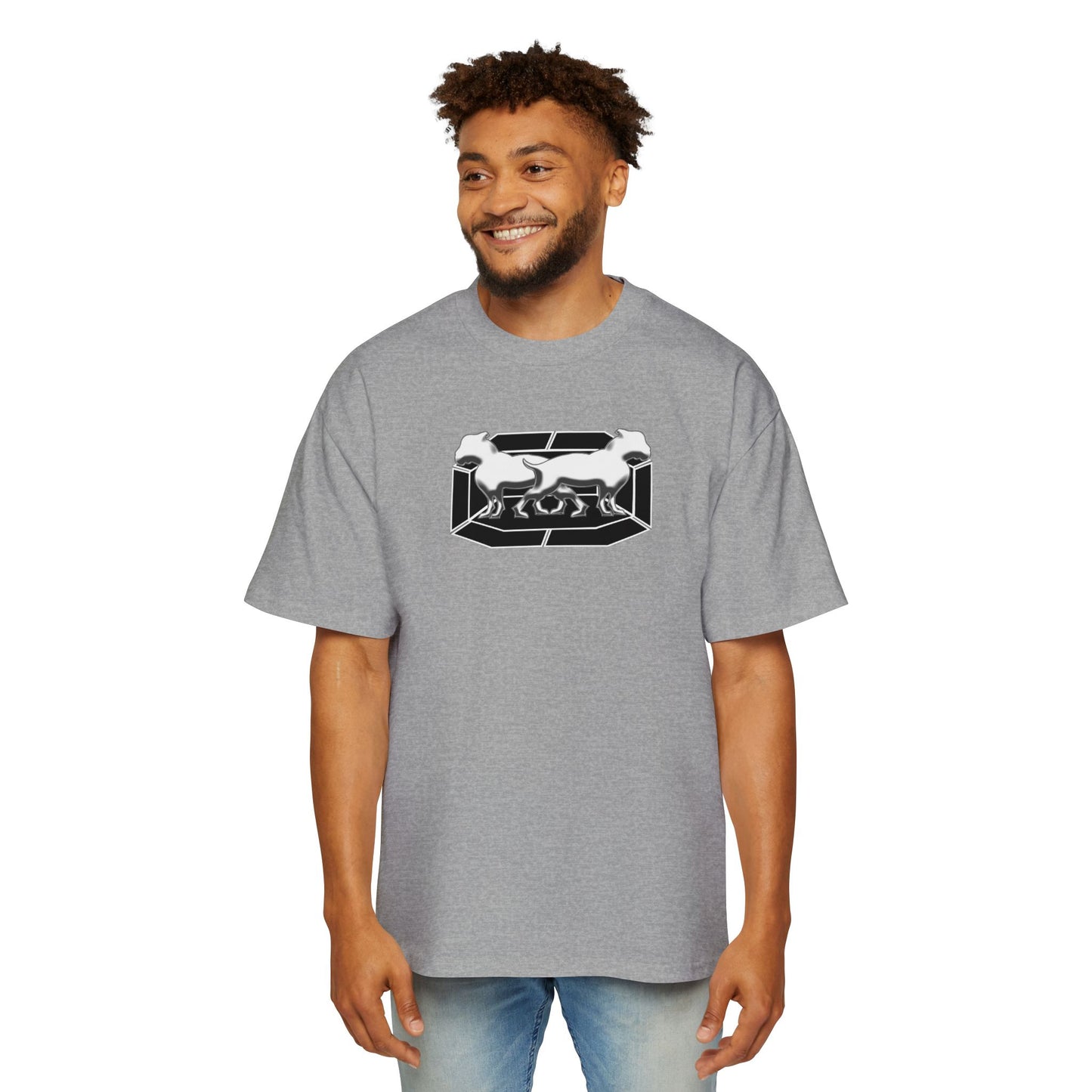 Driprime Streetwear Double Dogg Octagon TM. Oversized T-Shirt (Men's)