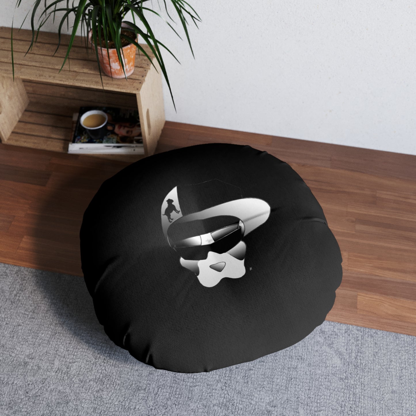 Driprime Streetwear DripDecor TM. Round Tufted Floor Pillow