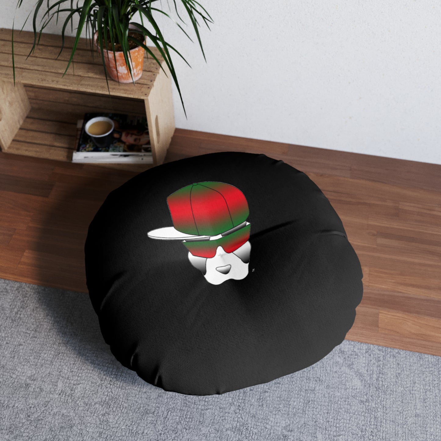 Driprime Streetwear DripDecor TM. Round Tufted Floor Pillow