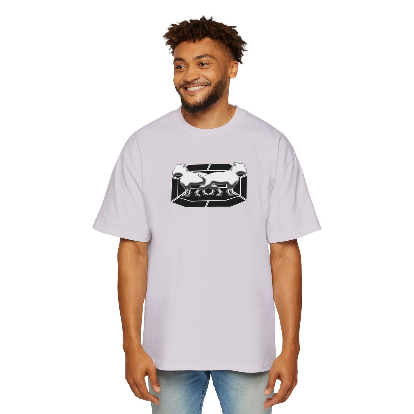 Driprime Streetwear Double Dogg Octagon TM. Oversized T-Shirt (Men's)