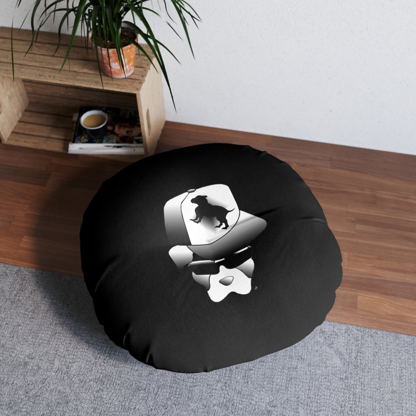 Driprime Streetwear DripDecor TM. Round Tufted Floor Pillow