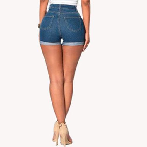 Driprime DimePiece TM. High Waisted Denim Shorts (Women's)