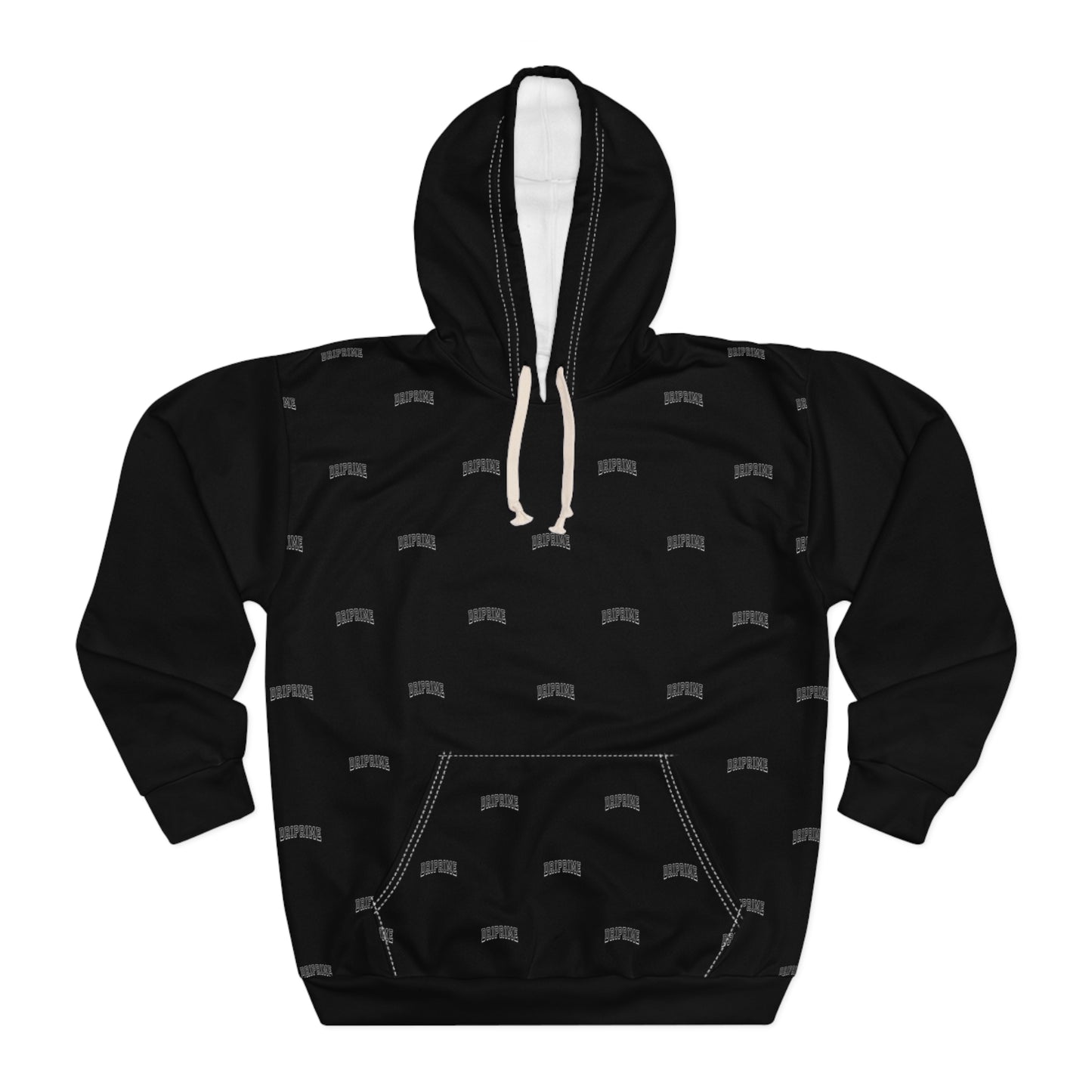 Driprime Streetwear Curve Logo Pullover Hoodie (Men's)