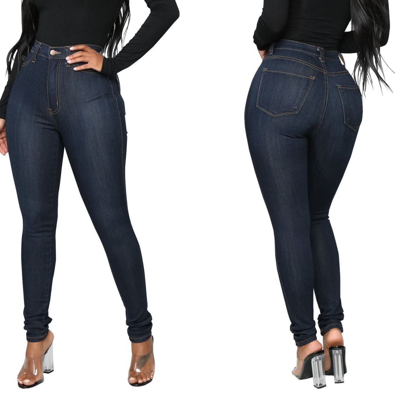 Driprime Bootaylicious TM. High Waisted Skinny Jeans (Women's)