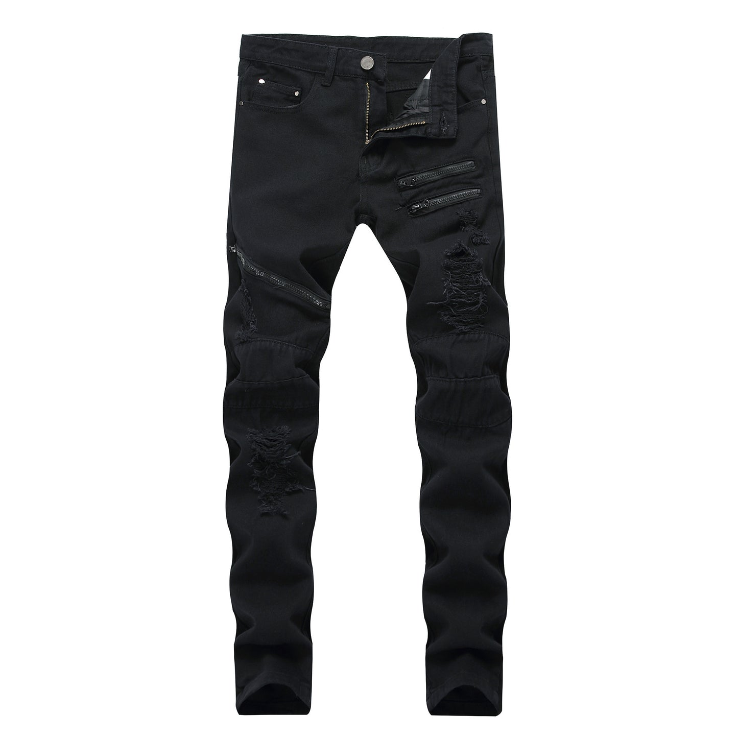 Drirprime Streetwear Skinny Zipper Jeans (Men's)