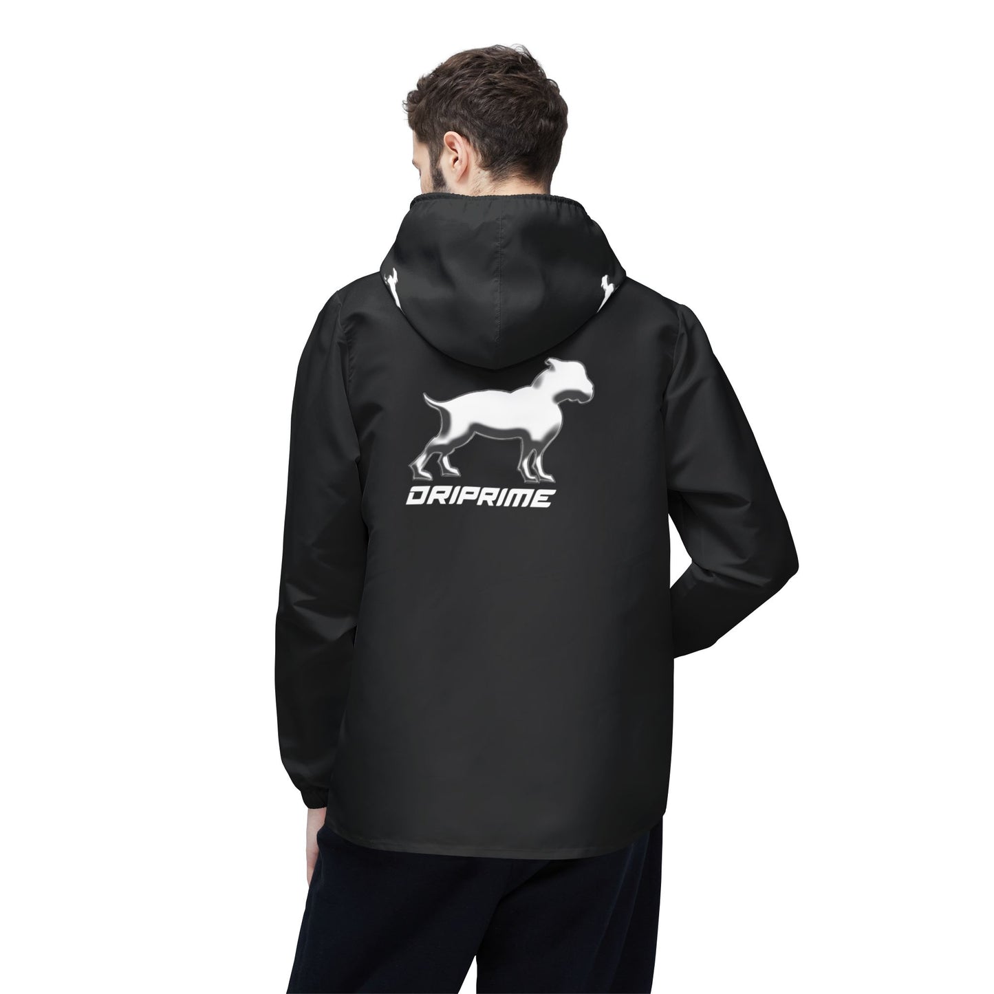 Driprime Streetwear Iconic Dog TM. Windbreaker Hoodie (Men's)