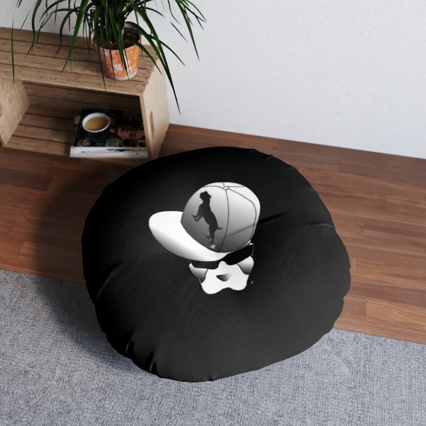 Driprime Streetwear DripDecor TM. Round Tufted Floor Pillow