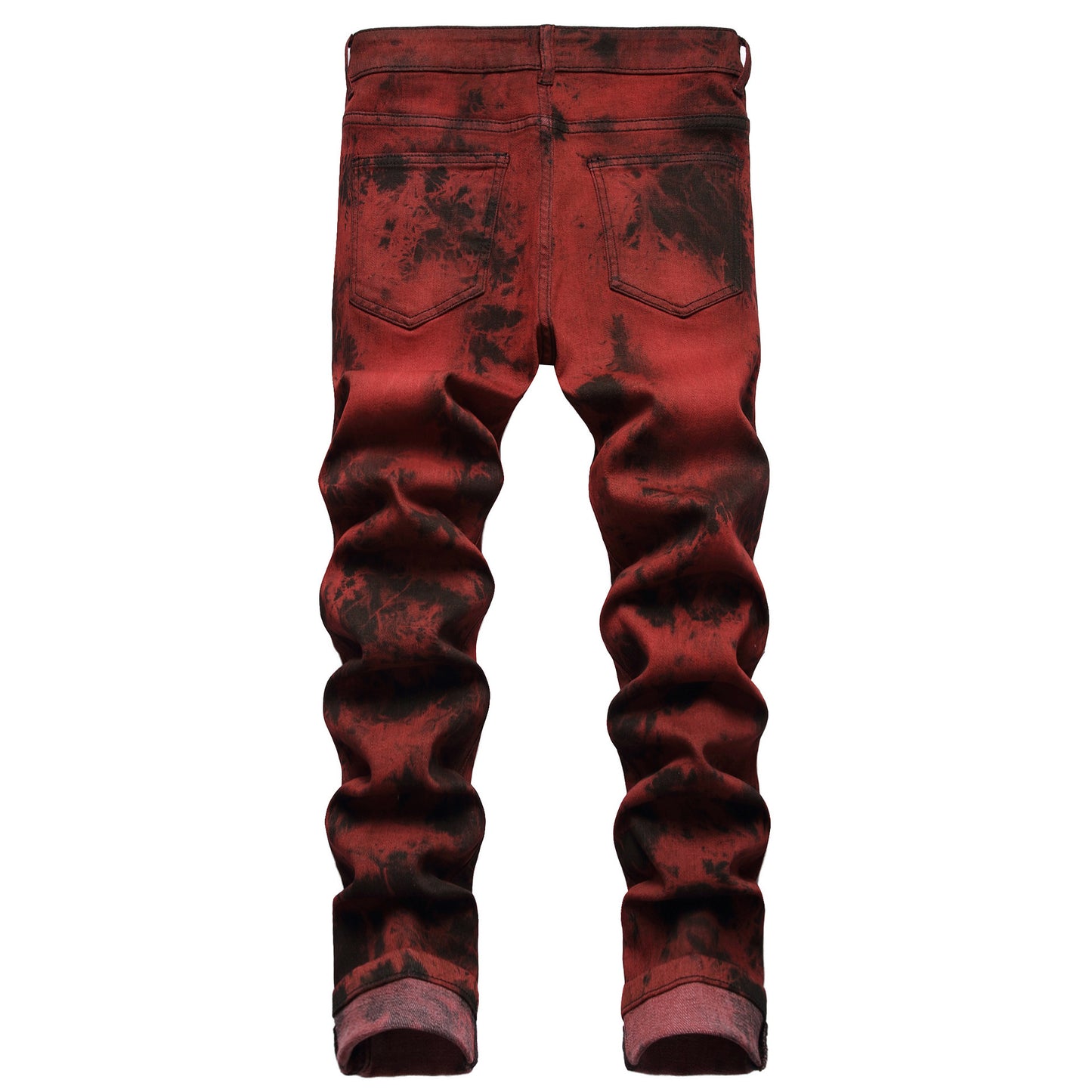 Driprime Streetwear Red Brick Stretch Skinny Jeans (Men's)