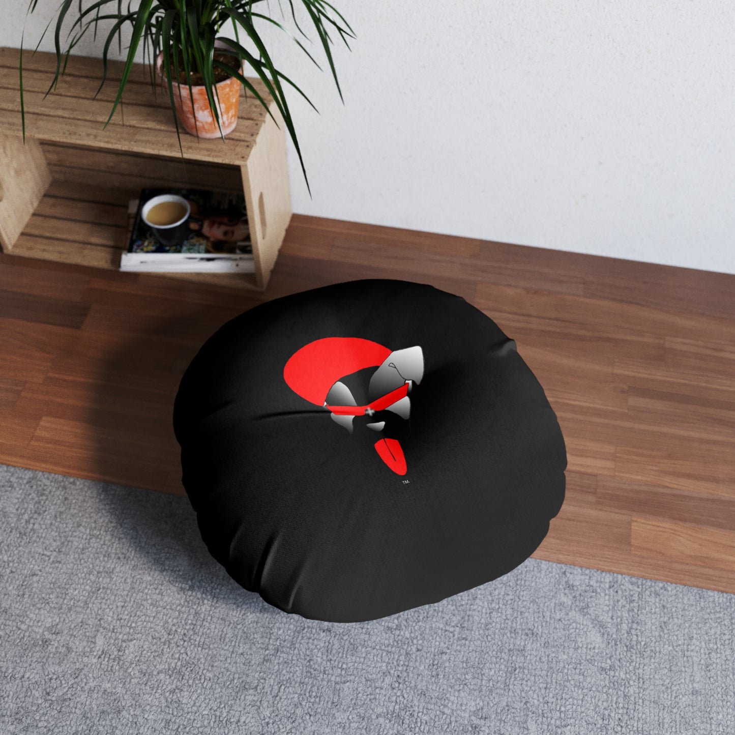 Driprime Streetwear DripDecor TM. Character Round Tufted Floor Pillow