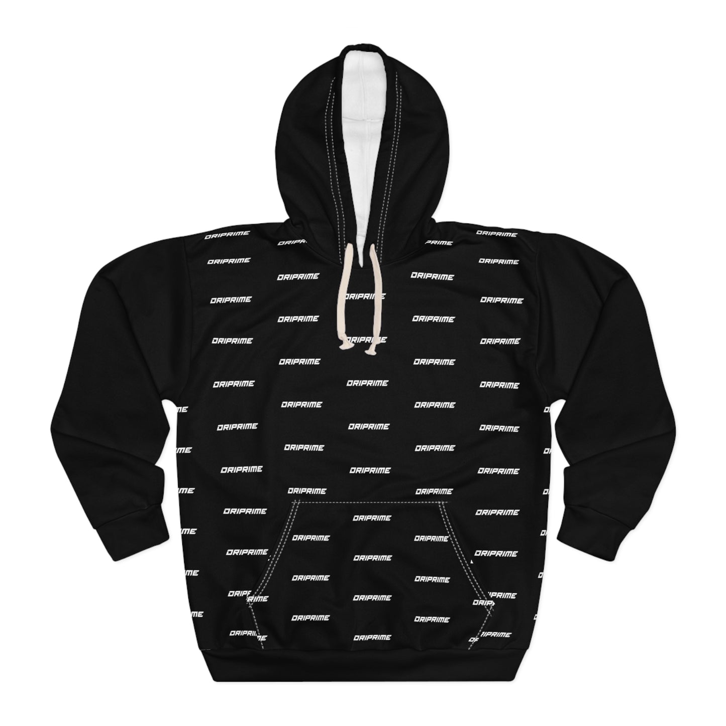 Driprime Streetwear Slant Logo Pullover Hoodie (Men's)