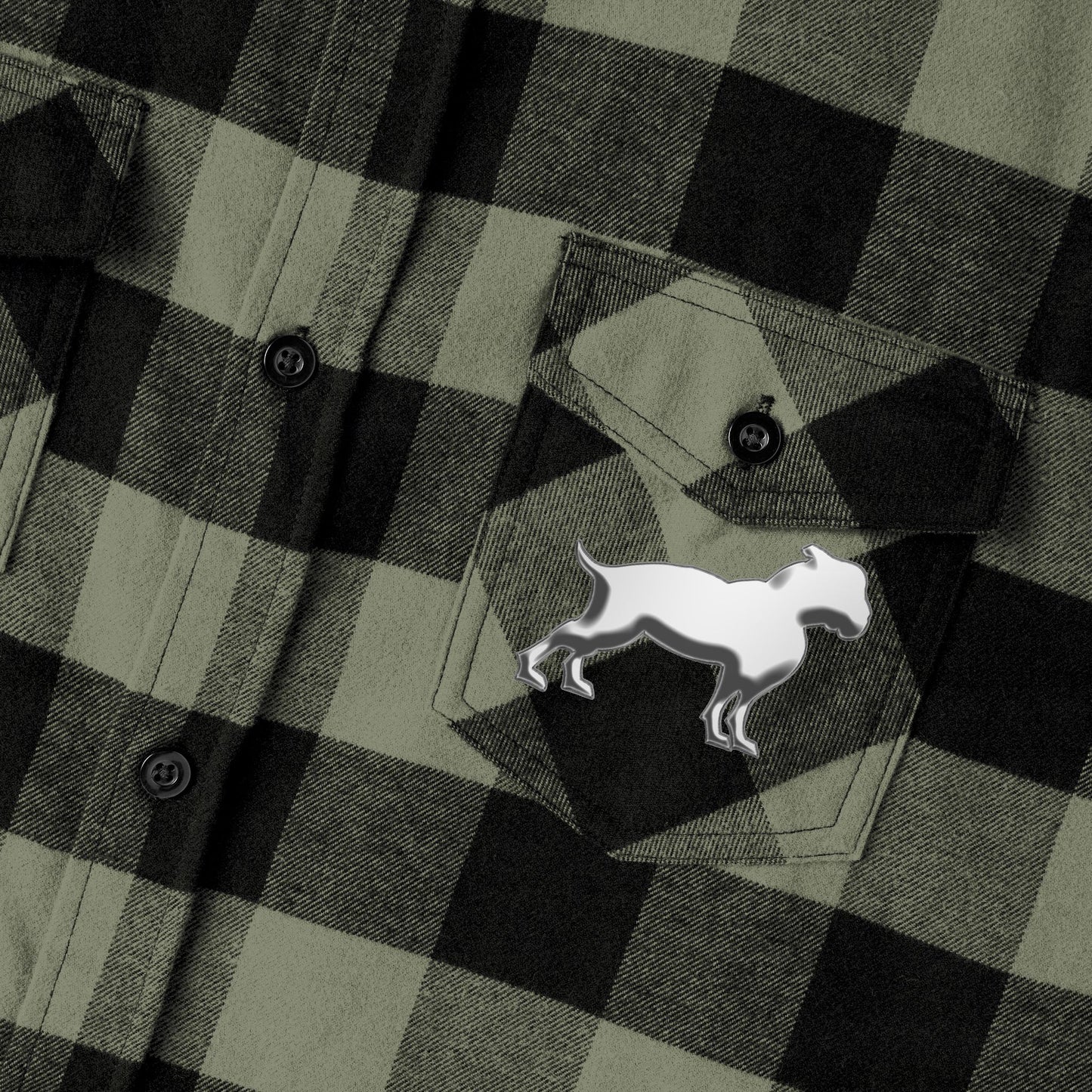 Driprime Streetwear Iconic Double Dog TM. Flannel Shirt (Men's)