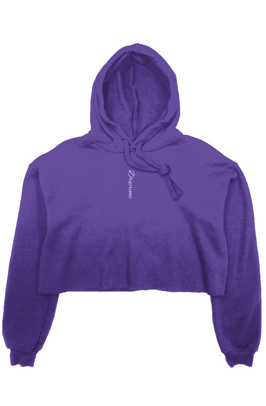 crop fleece hoodie