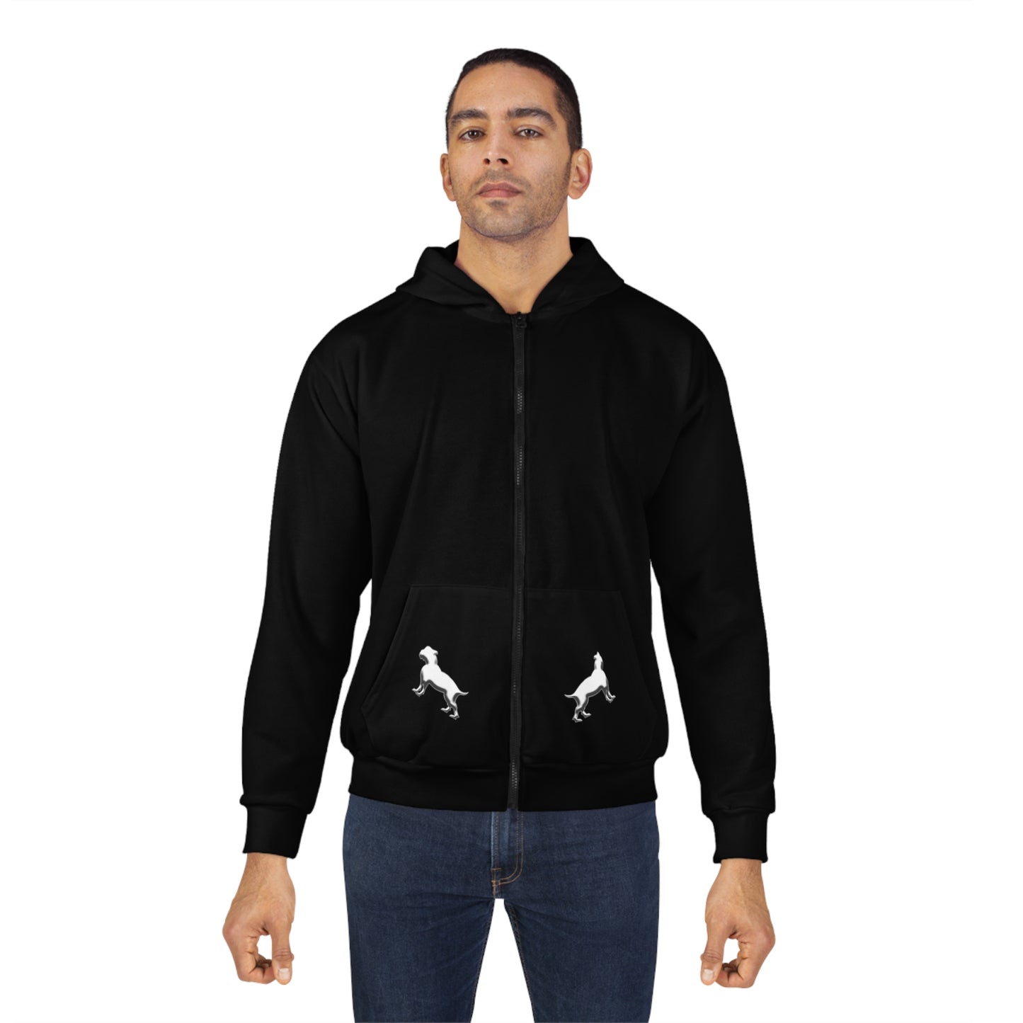 Driprime Streetwear Quadog TM. Zip Hoodie (Men's)