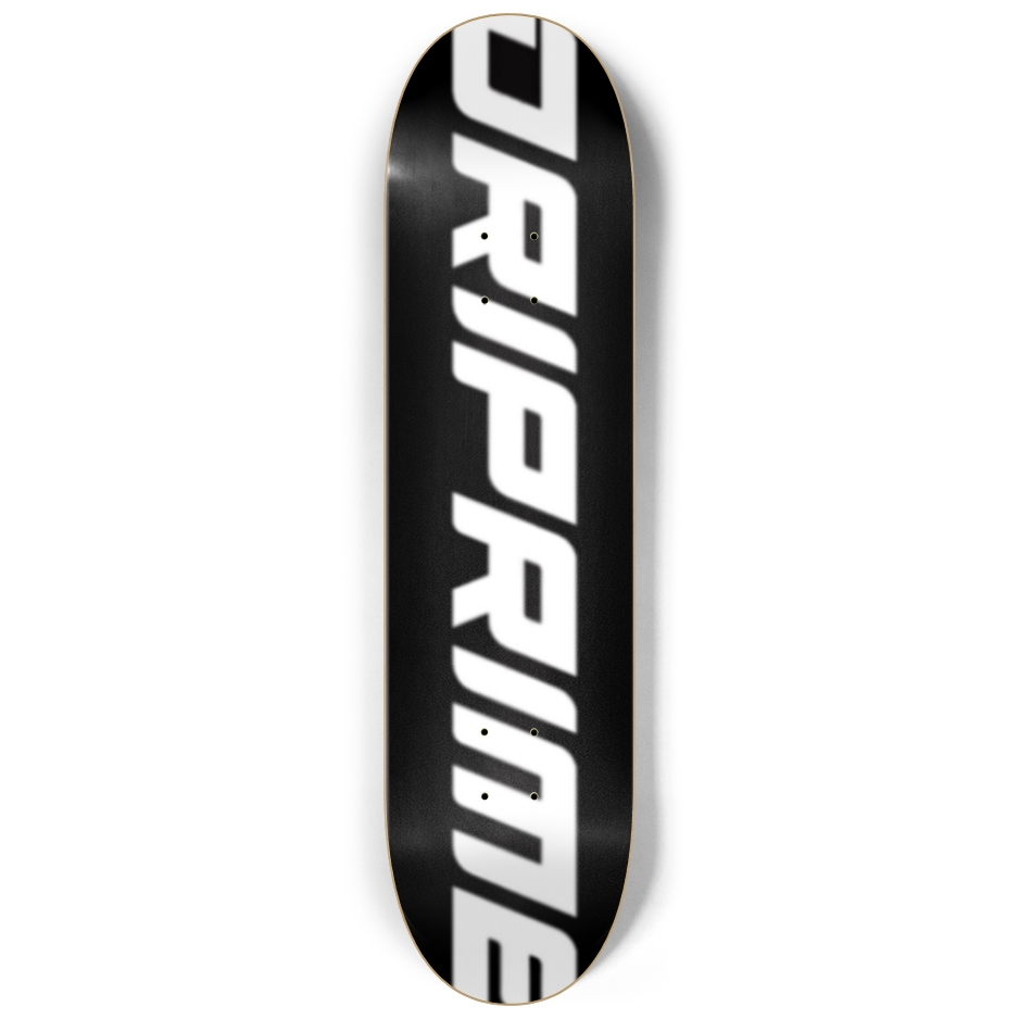 Driprime Streetwear Slant Logo TM. Pro Model Skateboard Deck