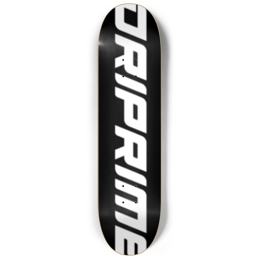 Driprime Streetwear Slant Logo TM. Pro Model Skateboard Deck