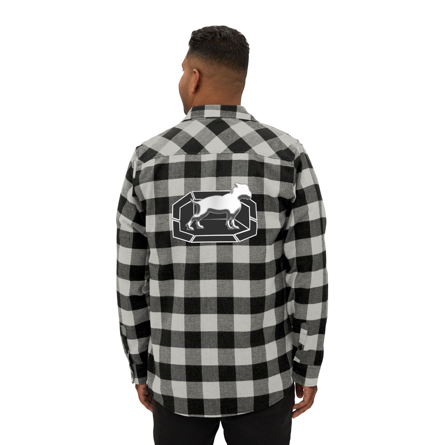 Driprime Streetwear Triple Octagon Dog TM. Flannel Shirt (Men's)