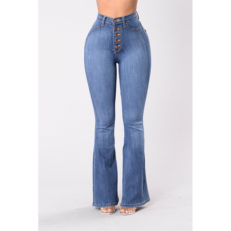 Driprime Bootaylicious TM. High Waisted N' Wide Leg Skinny Jeans (Women's)