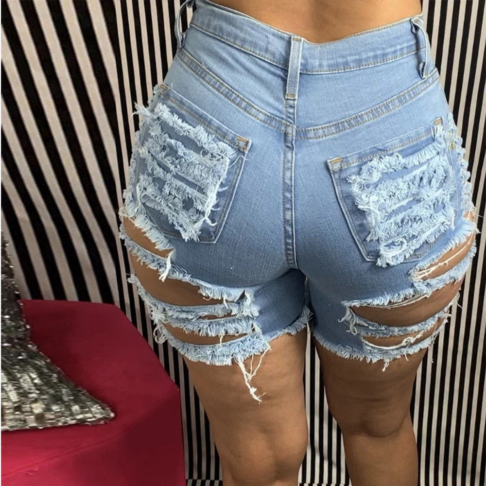 Driprime Bootylicious TM. High Waisted Shredded SkinTight TM. Shorts (Women's)