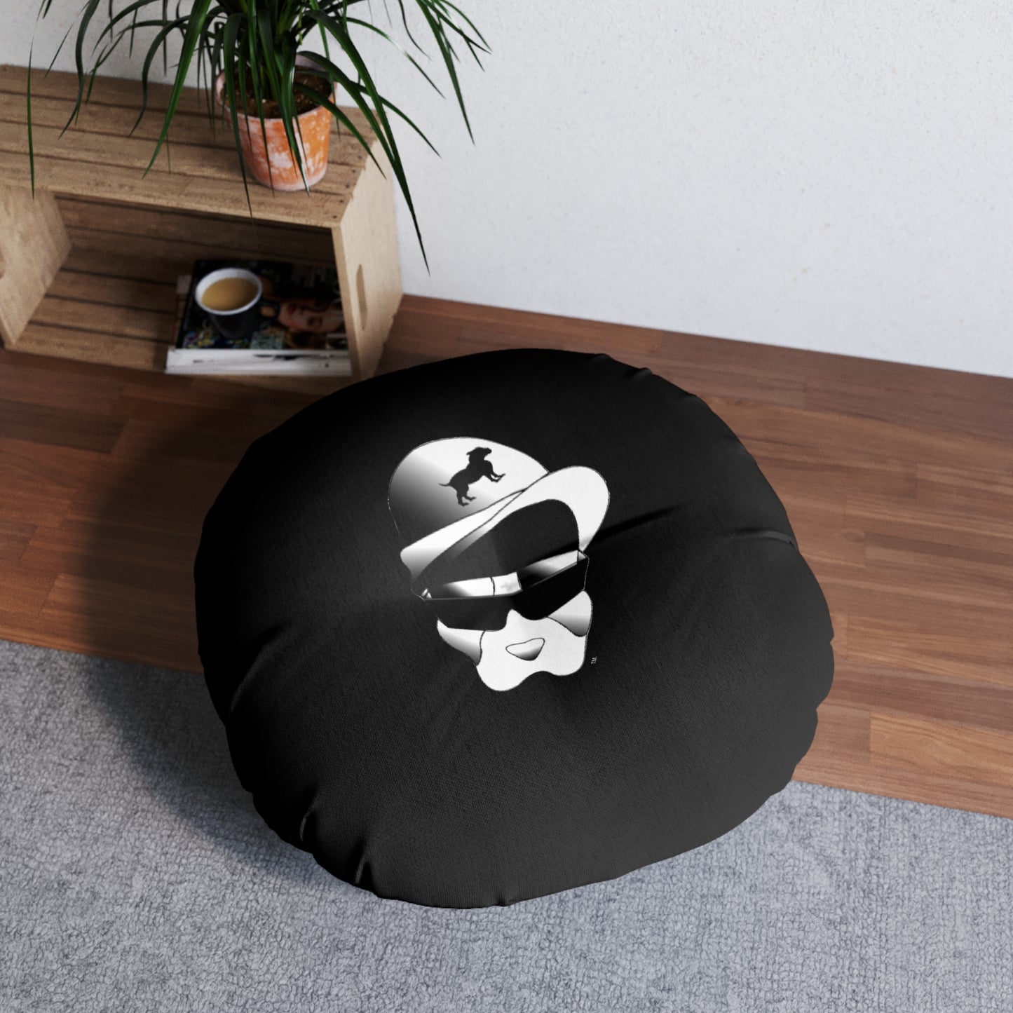 Driprime Streetwear DripDecor TM. Round Tufted Floor Pillow