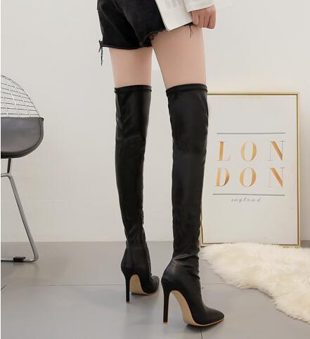 Driprime SuperModela TM. Stiletto Patent Leather (Over Knee Boots)