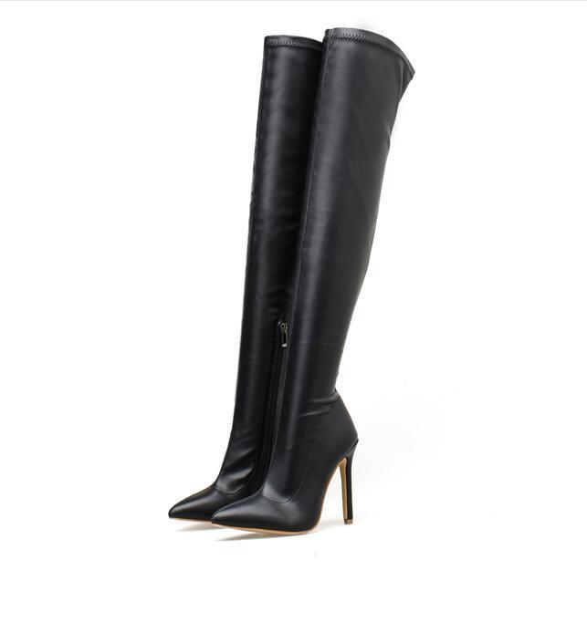 Driprime SuperModela TM. Stiletto Patent Leather (Over Knee Boots)