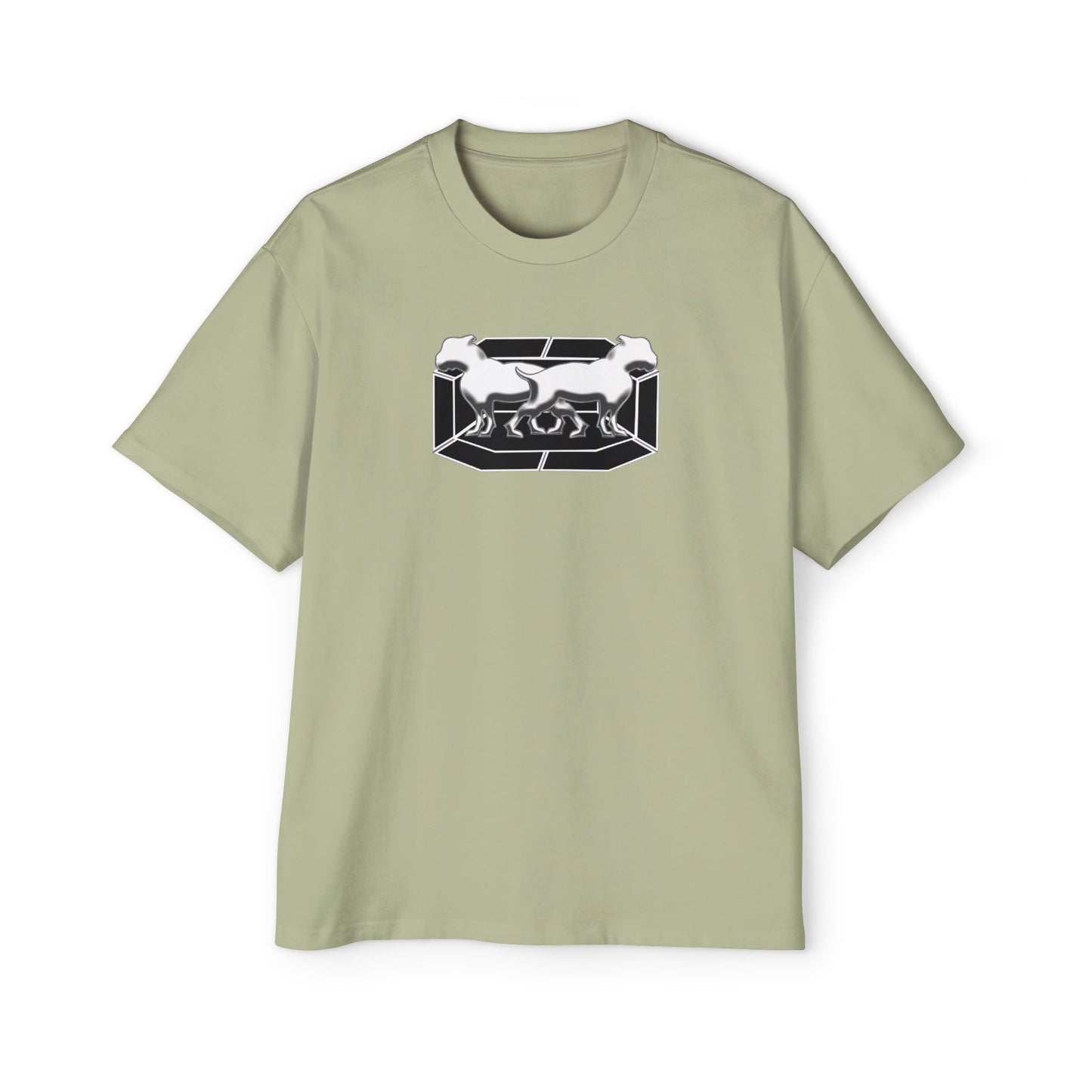 Driprime Streetwear Double Dogg Octagon TM. Oversized T-Shirt (Men's)