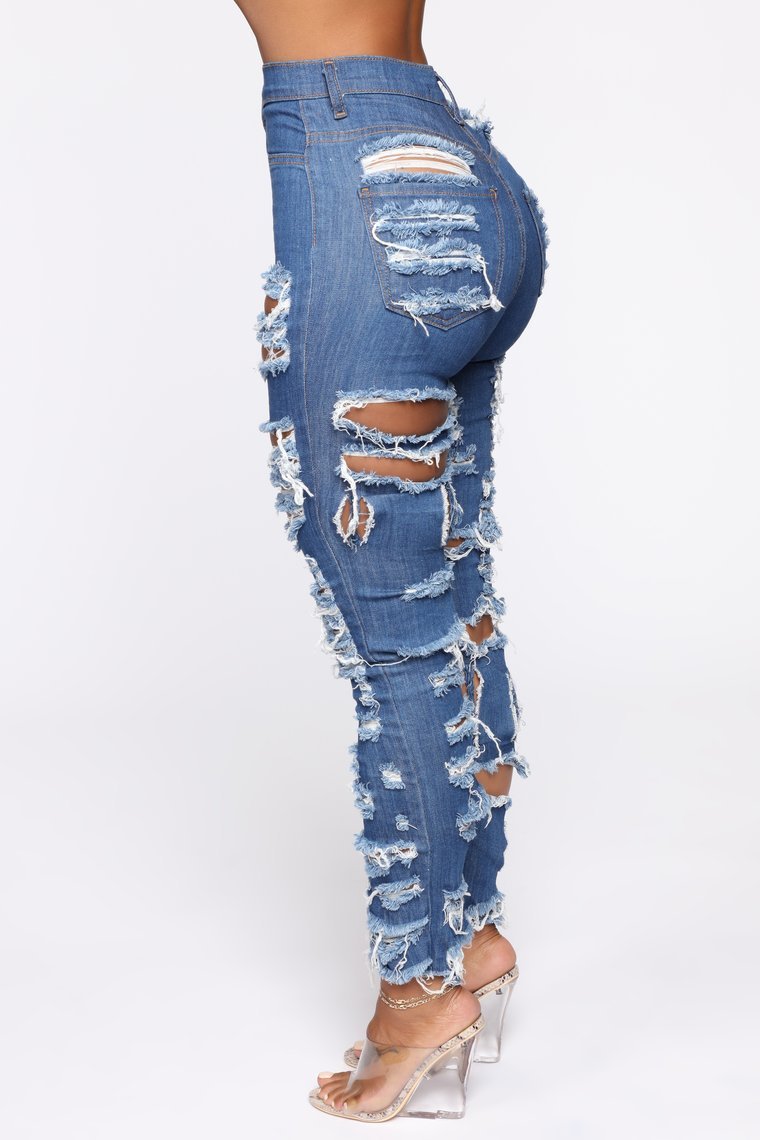 Driprime DimePiece TM. Ripped N' Shredded Skinny Jeans (Women's)