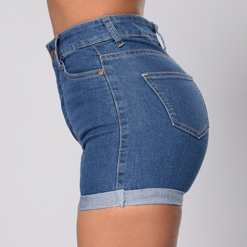 Driprime DimePiece TM. High Waisted Denim Shorts (Women's)