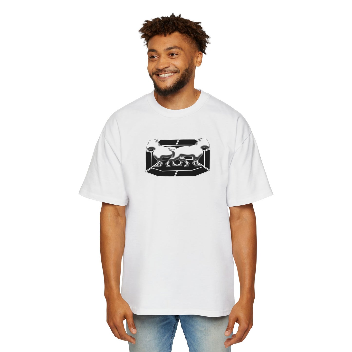 Driprime Streetwear Double Dogg Octagon TM. Oversized T-Shirt (Men's)