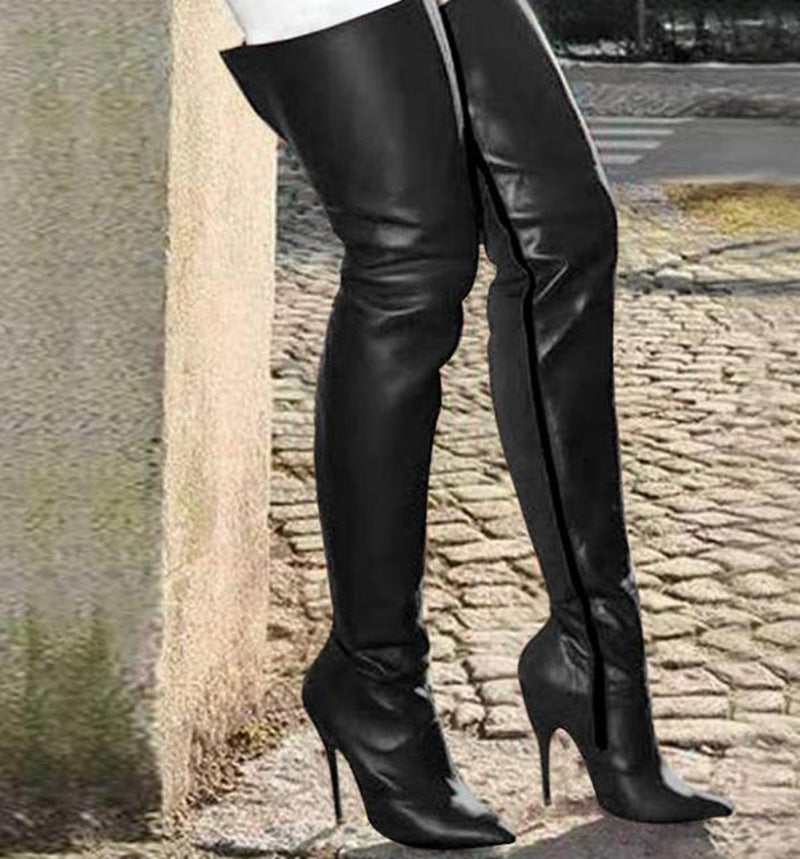 Driprime SuperModela TM. Stiletto Side Zip (Boots On Sexy Thighs)