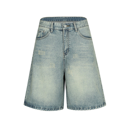 Driprime Streetwear Ripped Distressed Denim Shorts (Men's)