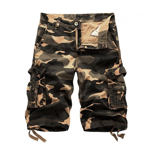 Driprime Streetwear Camouflage Loose Cargo Shorts (Men's)