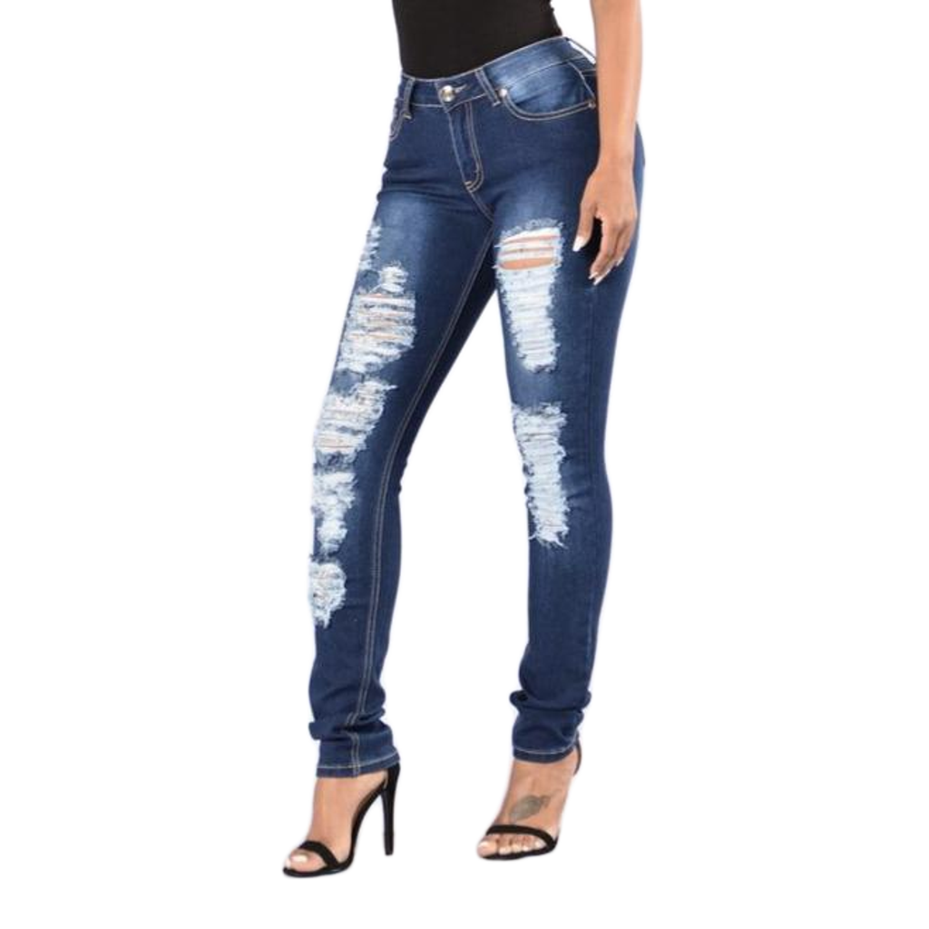 Driprime Bootaylicious TM. Ripped N' Shredded Skinny Jeans (Women's)